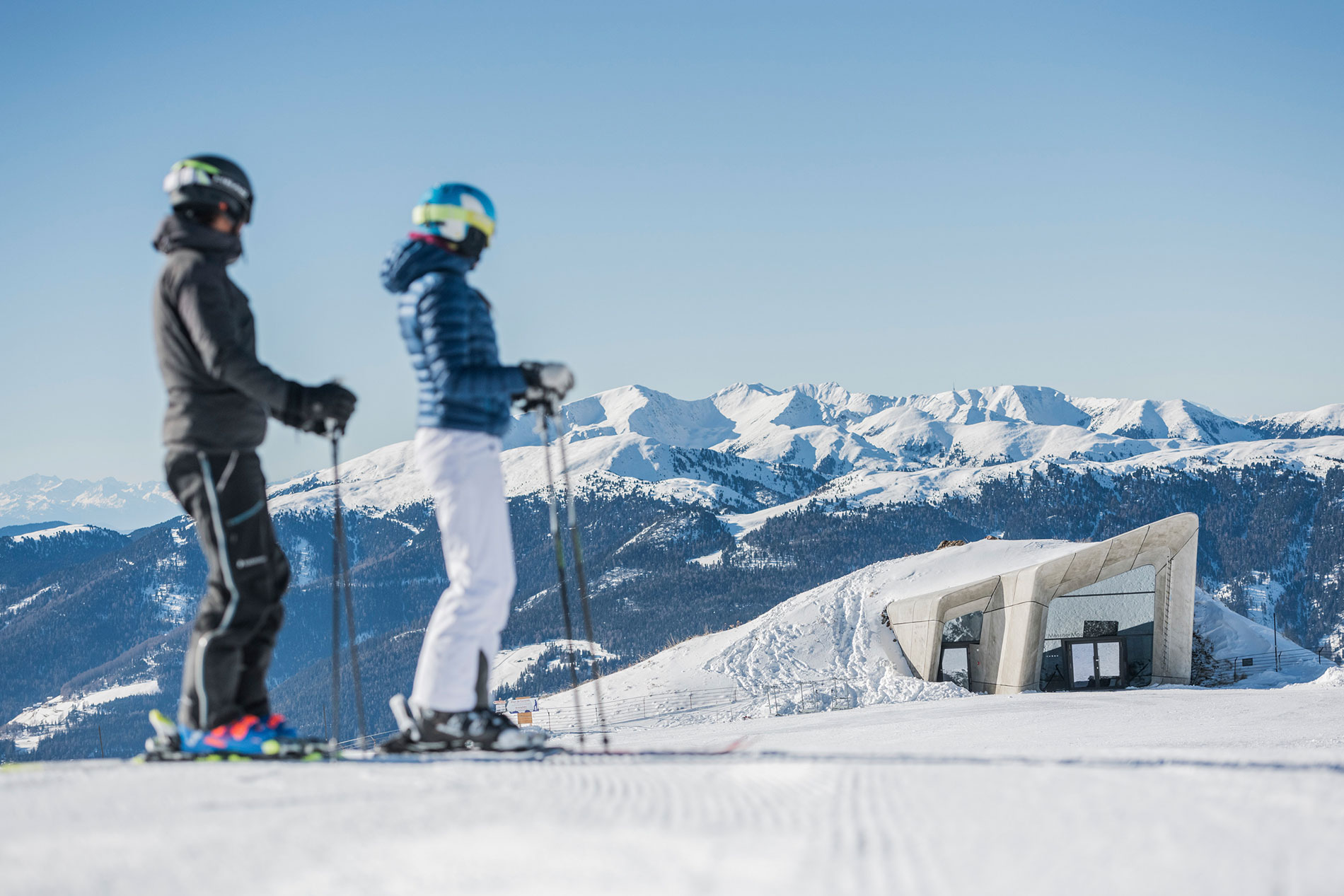 Skiing Kronplatz